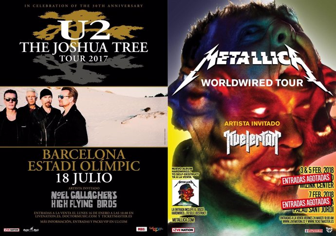 U2 Y METALLICA EN ESPAÑA
