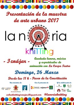 Cartel de 'La Noria Knitting' de Iznájar