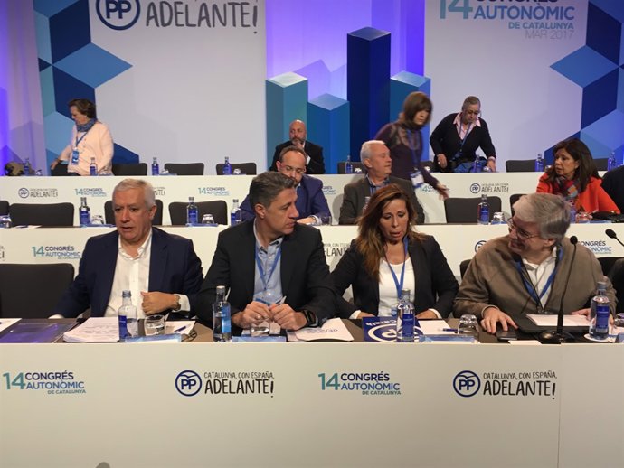 Javier Arenas, Xavier García Albiol, Alicia Sánchez-Camacho i Jordi Cornet