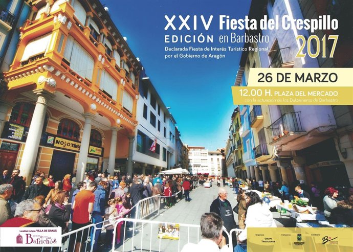 Más de 12.000 dulces se repartirán en la XXIV Fiesta del Crespillo de Barbastro