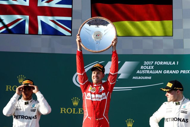 Lewis Hamilton Sebastian Vettel Valtteri Bottas Fórmula 1 Australia