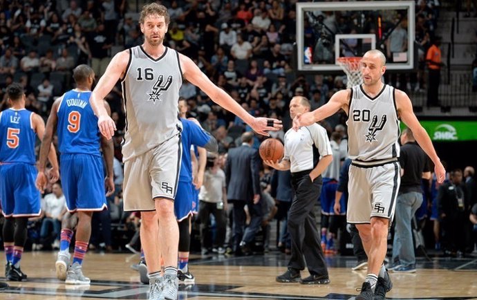 Pau Gasol Manu Ginobili San Antonio Spurs