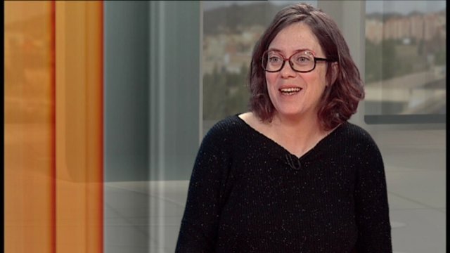 La diputada de la CUP Eulàlia Reguant en el plató del 324