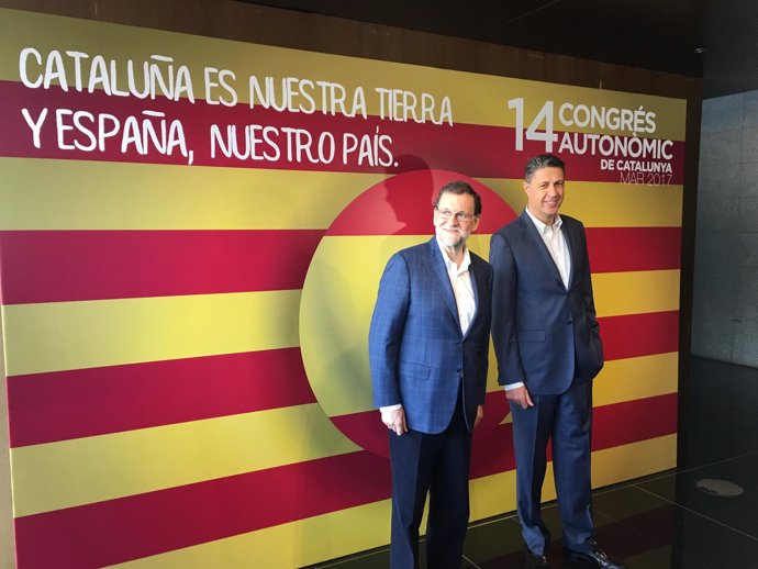 Mariano Rajoy y Xavier García Albiol (PP)