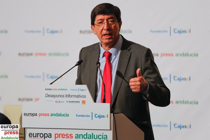 Juan Marín, de Cs, en los Desayunos de Europa Press Andalucía
