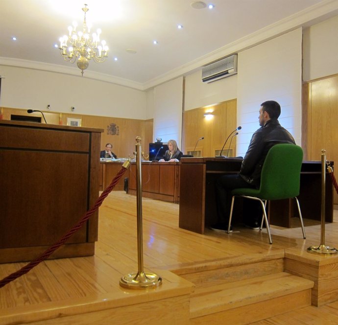 David B.R, durante el juicio en la Audiencia de Valladolid.                
