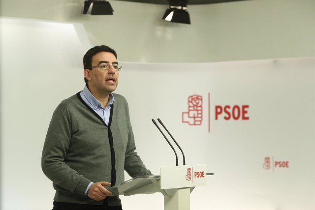 Rueda de prensa de Mario Jiménez en la sede del PSOE