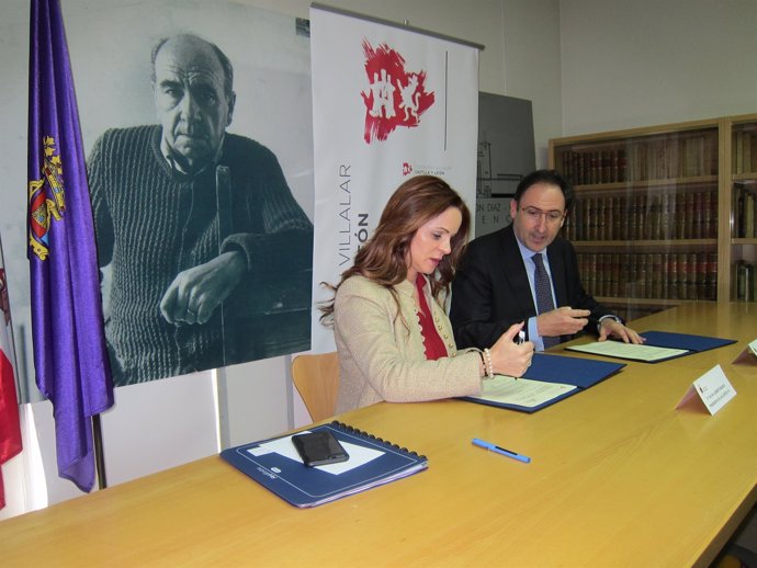 Silvia Clemente junto a Alfonso Polanco. 