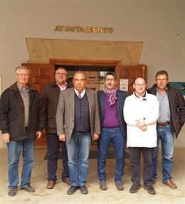 Visita de representantes del Gobierno de Aragón a Alloza (Teruel)