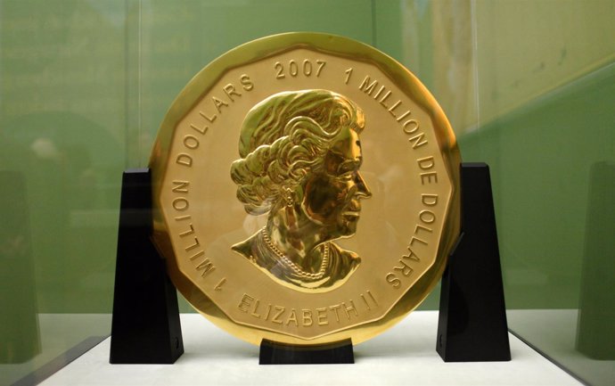 La mayor moneda de oro del mundo, robada del Bod-Museum en Berlín