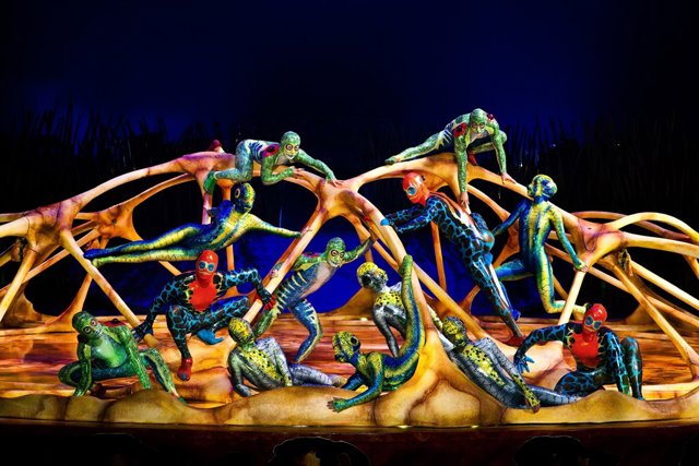 Un moment de l'espectacle 'Totem' de Cirque du Soleil