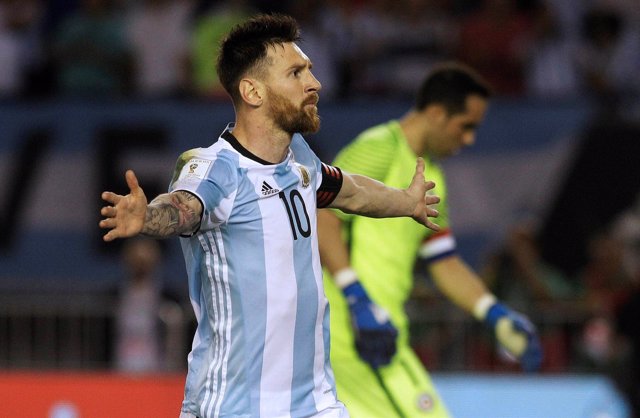 Football Soccer - Argentina v Chile - Leo Messi