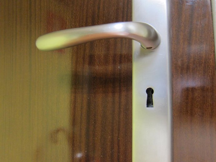 Imagen de la cerradura de una puerta