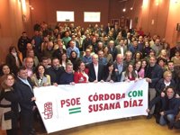 Más de 200 militantes y destacados dirigentes del PSOE cordobés respaldan la candidatura de Susana Díaz