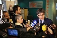 Puigdemont condena la irrupción de Arran y Gabriel (CUP) en la sede del PP catalán