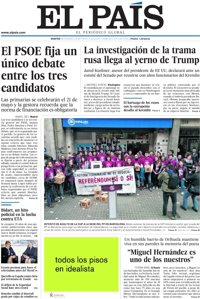 Las portadas de los periódicos de hoy, martes 28 de marzo de 2017