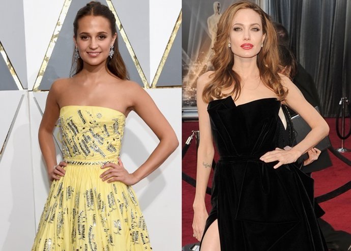 Alicia Vikander y Angelina Jolie/ Getty