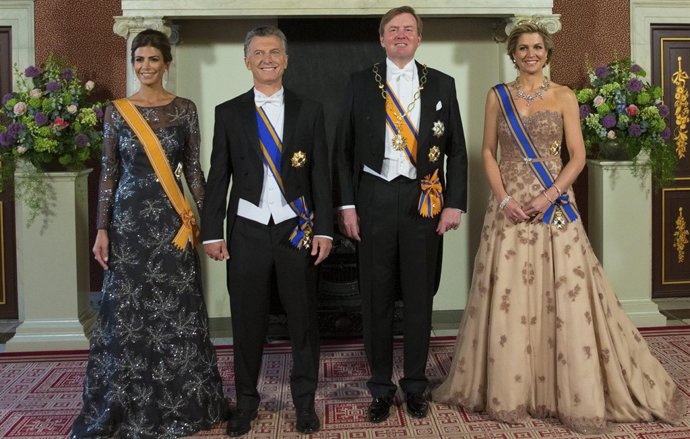 REYES DE HOLANDA CON EL PRESIDENTE DE ARGENTINA