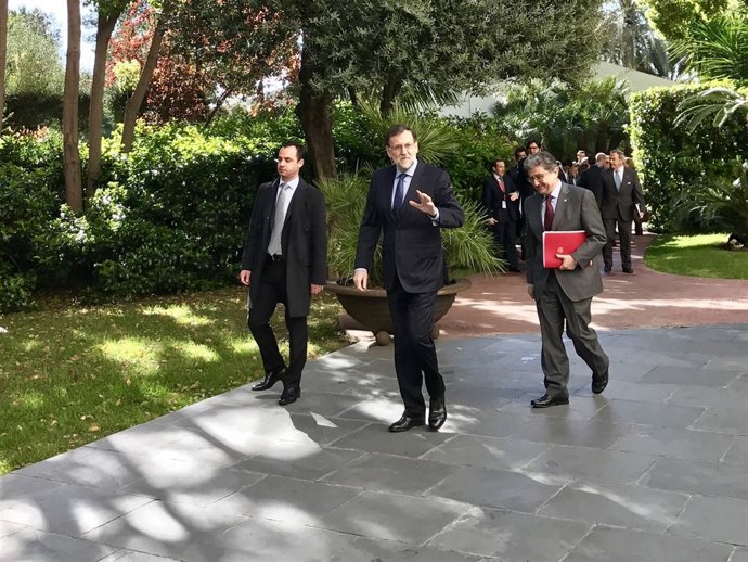 Mariano Rajoy i Enric Millo