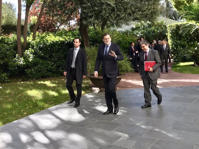 Mariano Rajoy y Enric Millo