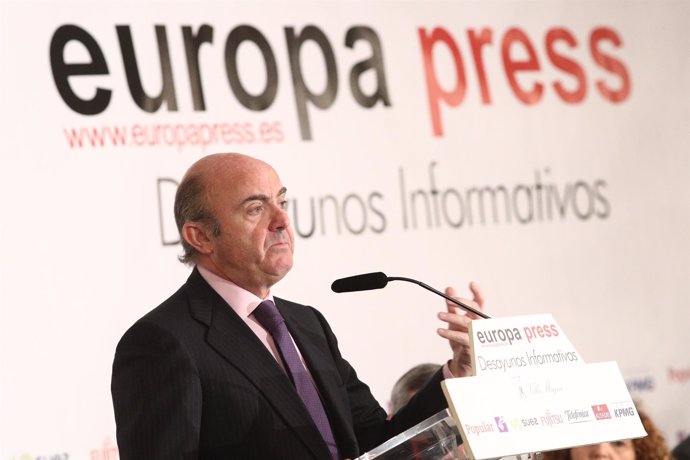 Luis de Guindos protagoniza un Desayuno Informativo de Europa Press