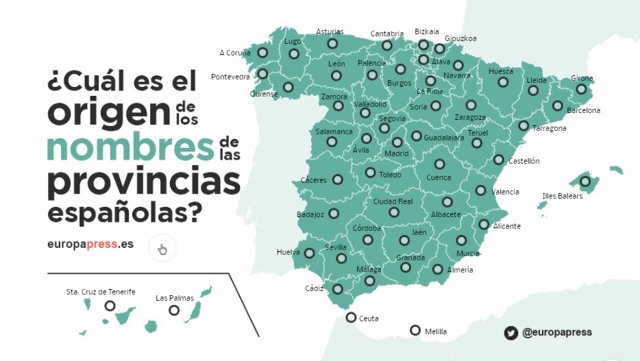 ¿Cuál Es El Origen De Los Nombres De Las Provincias Españolas?