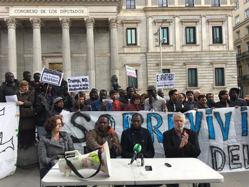 Manteros ante el Congreso