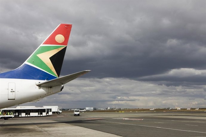 Cola de avión South African Airways