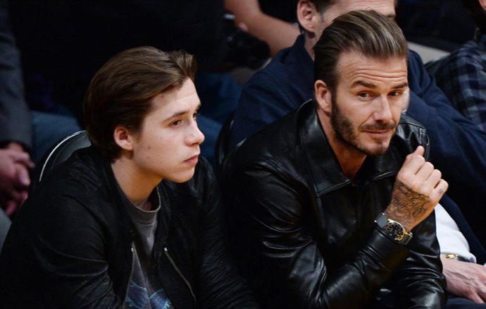 Brooklyn y david beckham