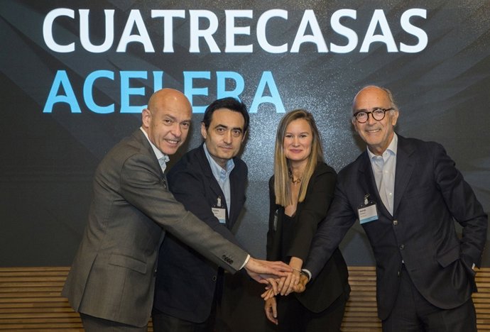 F.Muñoz (Cuatrecasas), V.Fdez (Open Future), C.Gutiérrez (Step One) i R.Fontana