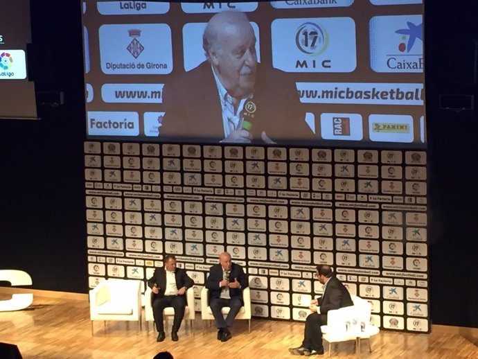 Del Bosque en la presentación del torneo MIC