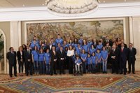 El Club Estudiantes, recibido en el Palacio de la Zarzuela por la Reina Letizia
