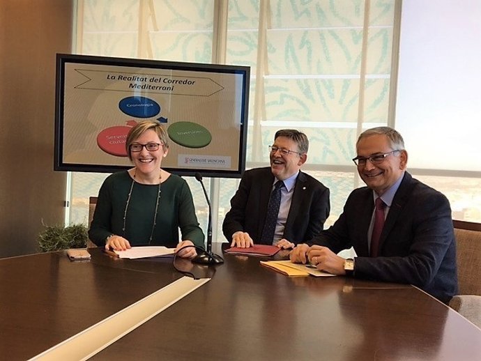 Salvador, Puig y Boira explican la situación del Corredor