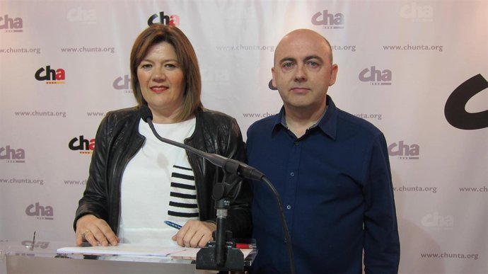 Carmen Martínez y Miguel Jaime, dirigentes de CHA