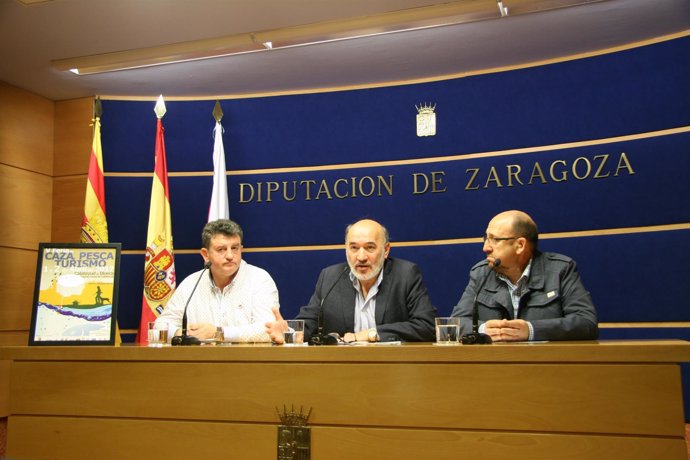 Ángel Nuño, José Manuel Aranda y Jesús Pablo Buil presentan la Feria.