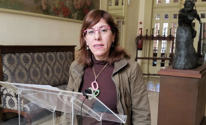 La portavoz de Podemos, Laura Camargo
