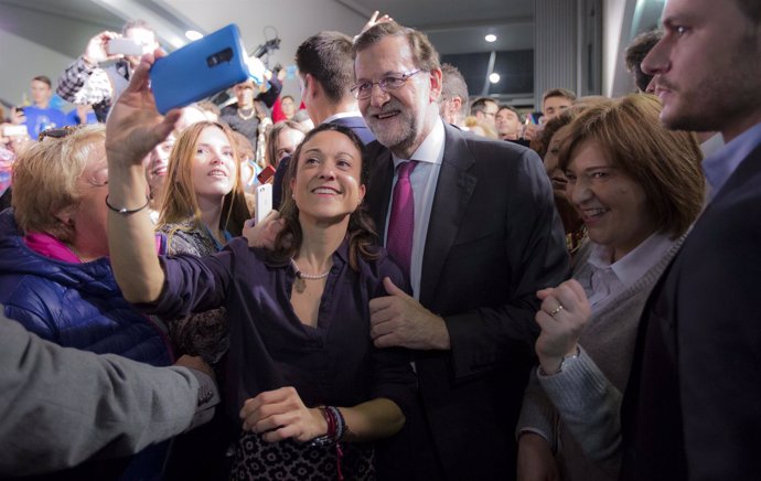 Rajoy en un mitin en Valencia 