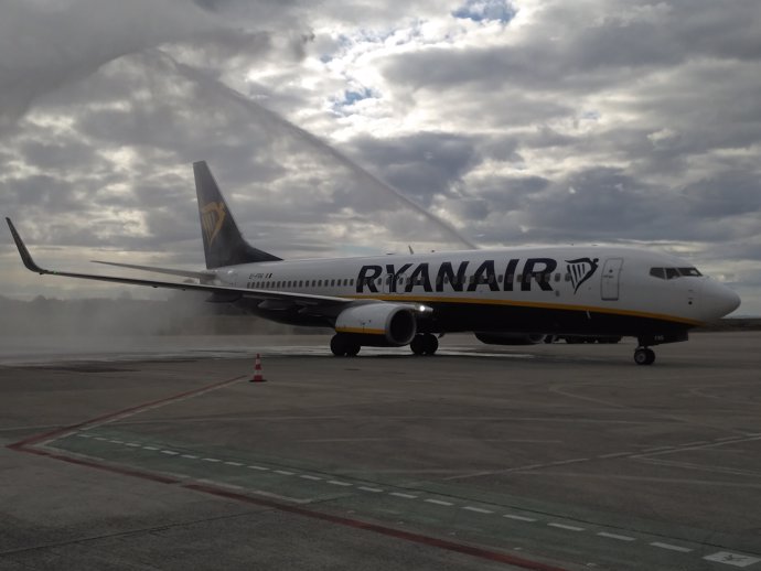 Bautismo Ryanair Edimburgo en Vigo
