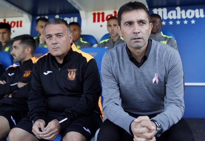 Asier Garitano y Jaime Pérez, izquierda, 1º y 2º entrenador del Leganés