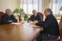 Los tres obispos de Baleares se reúnen por primera vez en Palma