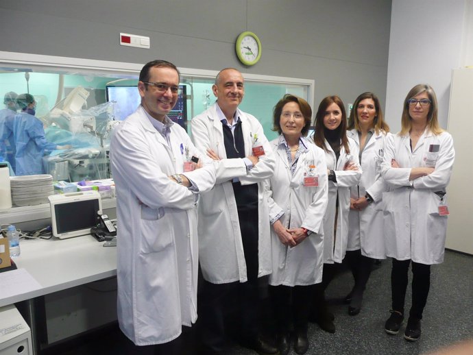 El equipo de especialistas del CHN que participa en el ensayo clínico