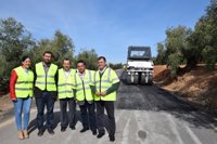 La Junta inicia los trabajos de mejora de la carretera A-7201, de Villanueva de Algaidas a Cuevas Bajas