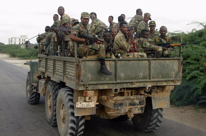 Efectivso del Ejército de Etiopía.
