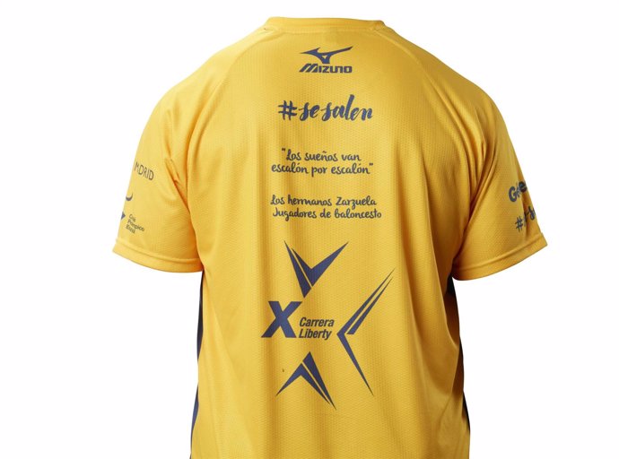 Parte trasera de la camiseta para la Carrera Liberty 2017
