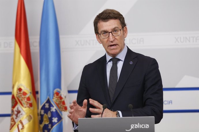 O titular do Goberno galego, Alberto Núñez Feijóo, comparecerá en rolda de prens