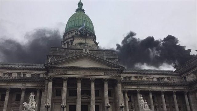Incendio Congreso Argentina