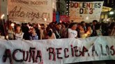 Foto: Los docentes argentinos se instalan ante las puertas del Ministerio de Educación
