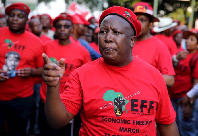 Malema, líder del EFF