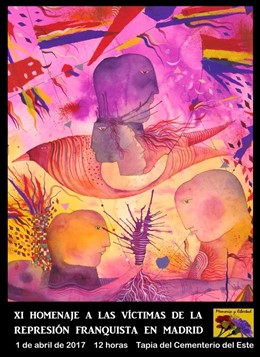 Cartel de homenaje a los fusilados por el franquismo