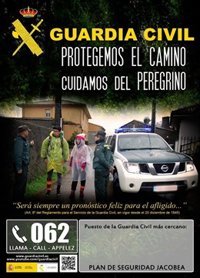 La Guardia Civil intensificará en CyL servicios de control en los tramos del Camino de Santiago